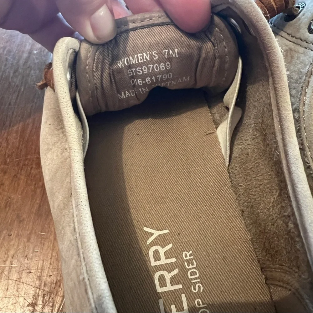 Vintage Beige Sperry Top Sliders Size 7 - Picture 4 of 5